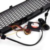Front Bumper Hood Grill With White DRL LED Light Fits
