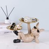 Suruim Resin Bulldog Statue with Two Storage Trays French Bulldog