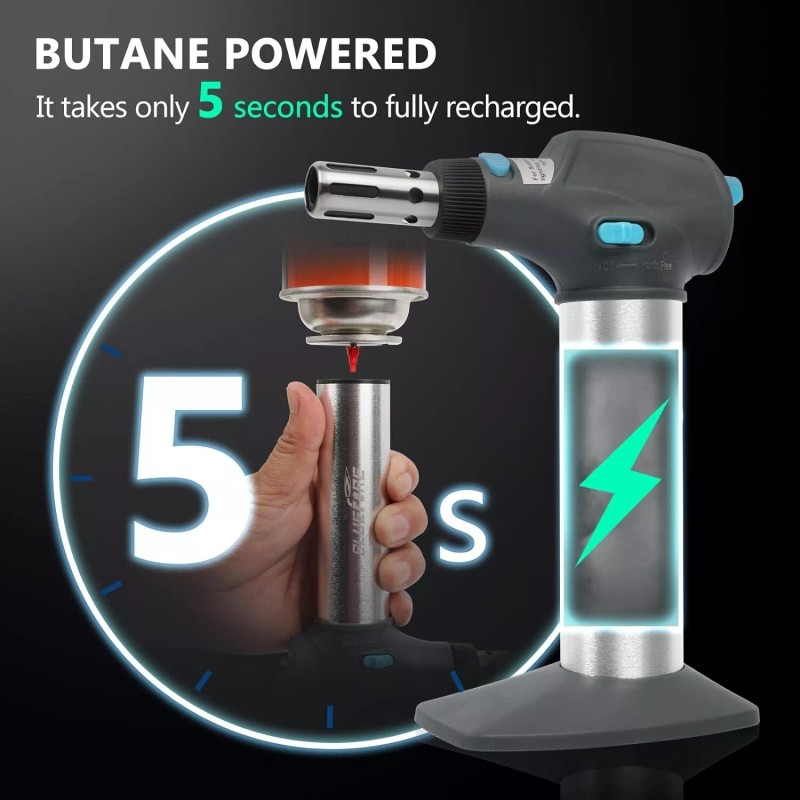 BLUEFIRE Butane Soldering Iron Kit Portable Mini Torch Self-Igniting Cordless