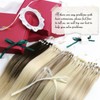 Moresoo Micro Ring Hair Extensions Brown Nano Link Hair Extensions