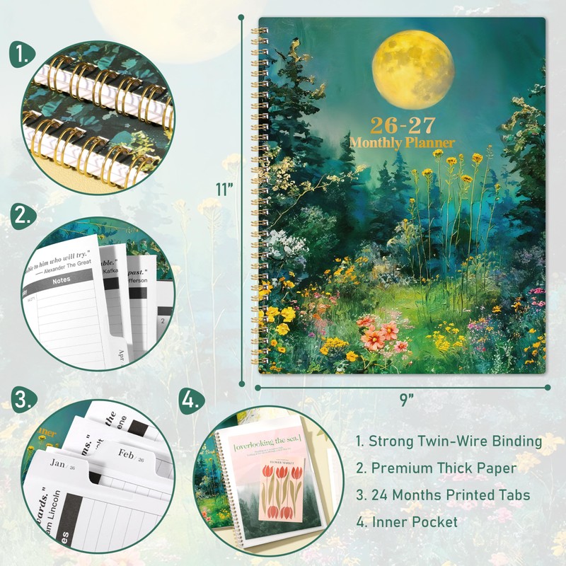2026-2027 Monthly Planner - 2026-2027 Planner, Jan. 2026 - Dec.
