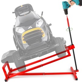 Lawn Mower Lift Jack, Lifting Platform 882 Lbs Capacity Telescopic Maintenance Jack Universal Fit for Garden Tractors Riding Lawn Mower with Manual Handle