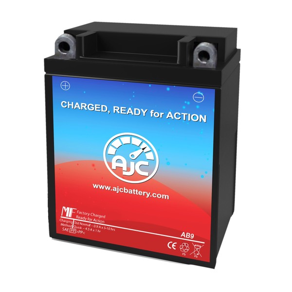 AJC Battery Compatible with Yuasa 12N9-4B-1 Powersports Battery