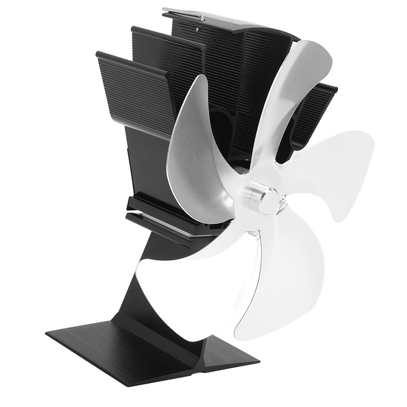 5 Blade Heat Powered Stove Fan Fireplace Fans Self Generating