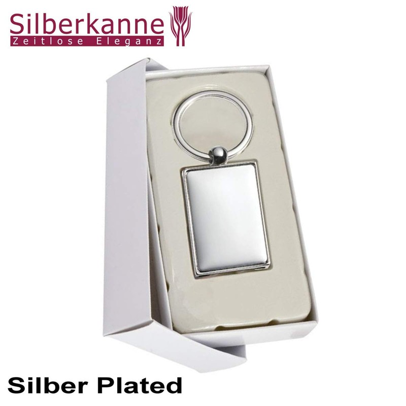 SILBERKANNE Key Ring with Football Chip 8.5 x 3.5 cm
