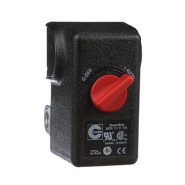Condor CW219300AV Air Compressor Pressure Switch, 120-155 PSI, Push Button, Automatic, Black