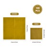 Ottin - Servilletas desechables de papel dorado macizo de 6.5