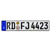 European German License Plate - Rendsburg-Eckernförde (Front Plate)