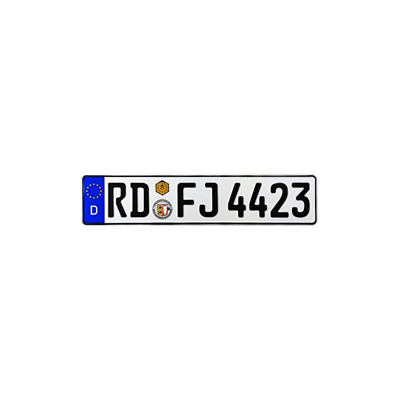 European German License Plate - Rendsburg-Eckernförde (Front Plate)