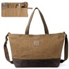 OneTigris Waxed Canvas Tool Tote Bag with Removable Tool Roll