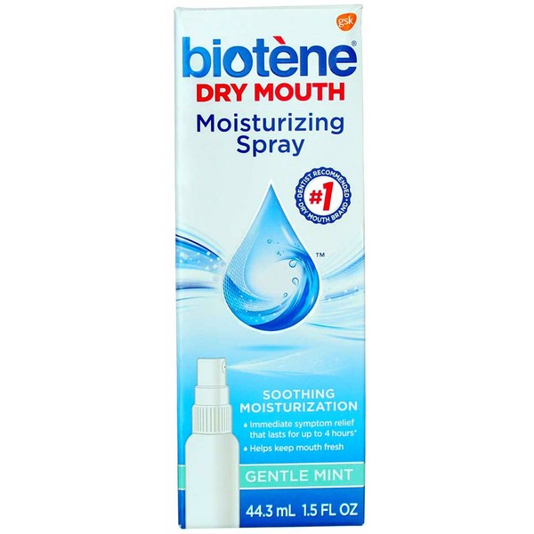 biotne Biotene Gentle Mint Moisturizing Mouth Spray, Sugar-Free, for Dry