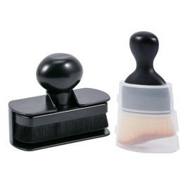 UNIMEIX Tire Shine Applicator Brush Kit Large Vegan Tire Shine Brush with Storage Stand for Vehicles Tire Shine Polish Wax and Car Interior Cleaning