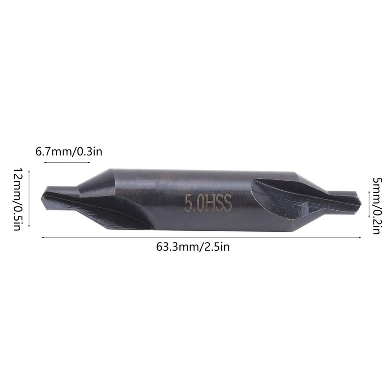 5 x 5 mm High-Speed Steel Centre Drill, Drilling Tool,