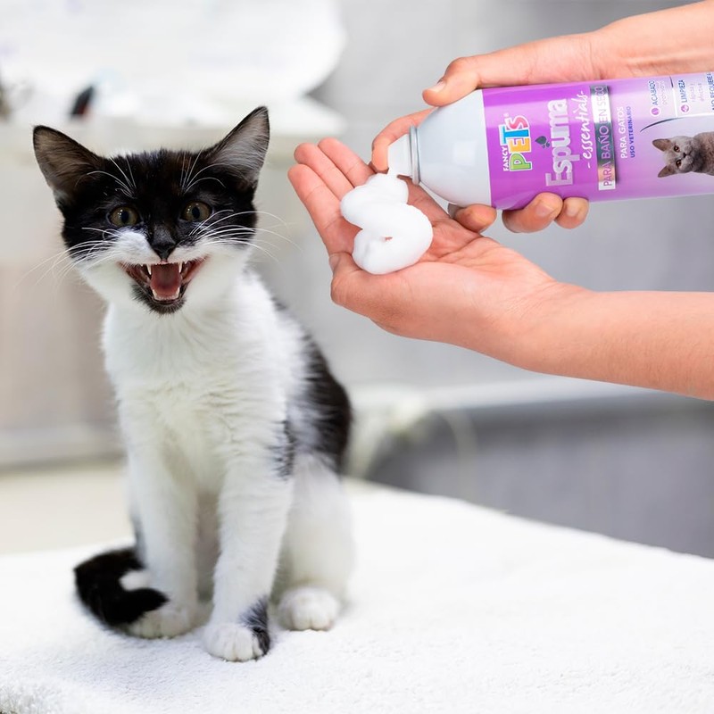 Fancy Pets Espuma para Baño en Seco para Gatos Contiene