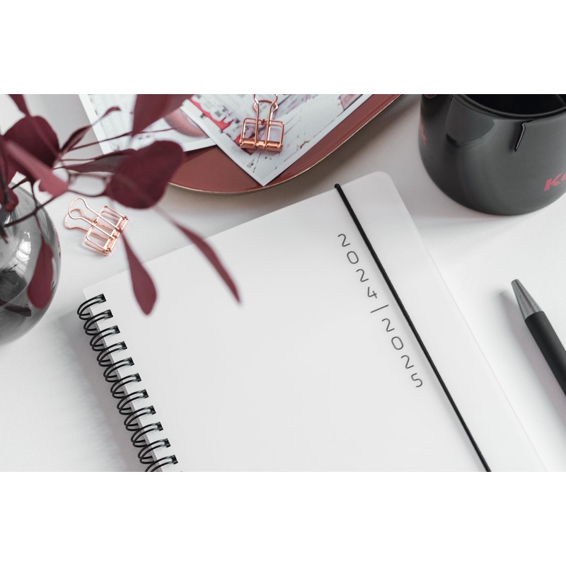 BRUNNEN School Diary (2024/2025) "Plain White", 2 Pages = 1