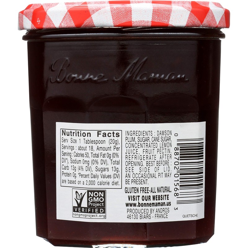 Bonne Maman Plum Preserves, 13-Ounce Jars (Pack of 6)