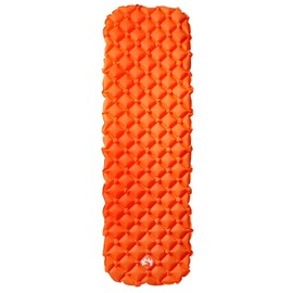 vidaXL Sleeping Mat, Waterproof Air Mattress with Carry Bag, Camping Mat, Inflatable Portable, Sleeping Mat for Hiking, Camping, Travel, Orange, 40D Nylon