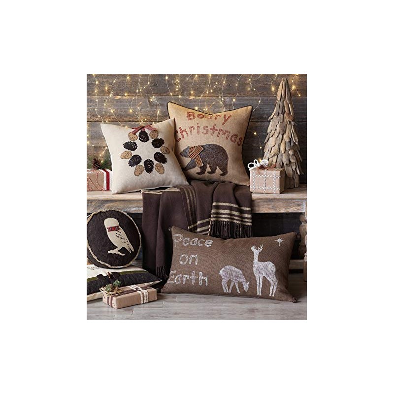 Plankroad Home Decor Conifer Cone Decorative Pillow Cover 18" x