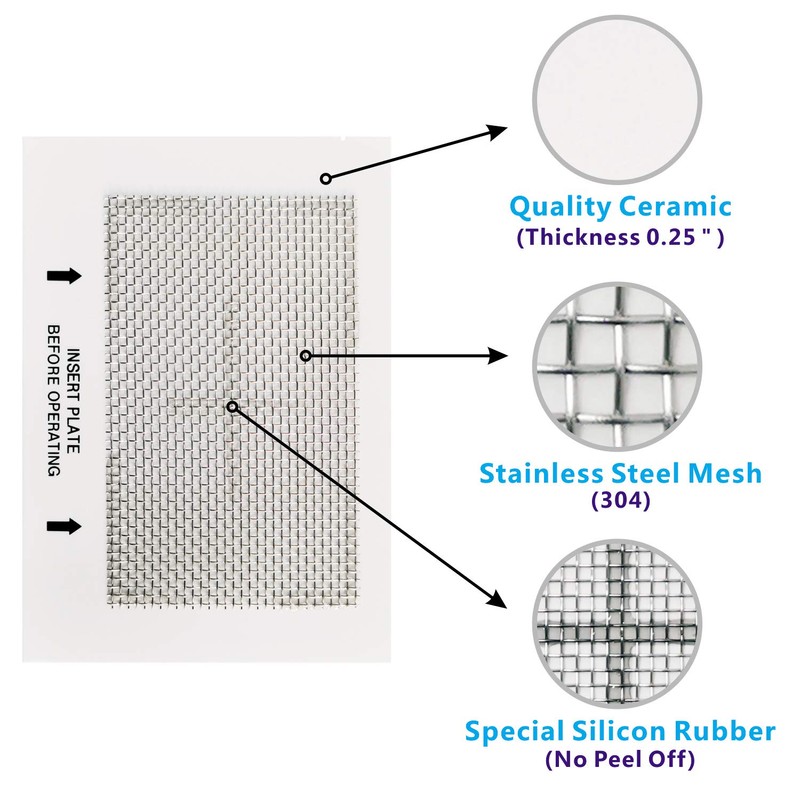 LUFUTATECH Universal Ceramic Ozone Plates for Generic Ozone Generators Washable