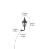 Evemodel 5pcs Model Railway 1:150 Outdoor Lamps Wall Lights N