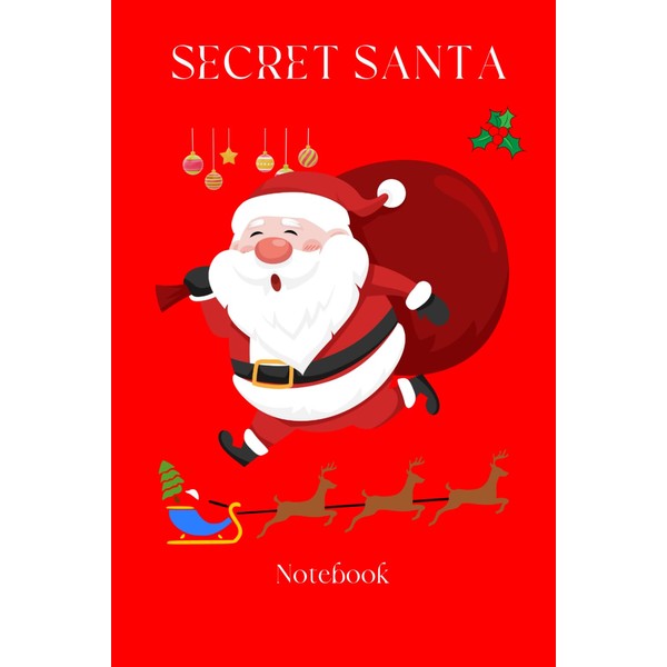 Santa Secret Christmas Notebook: Secret Santa 60 paged Lined notepad