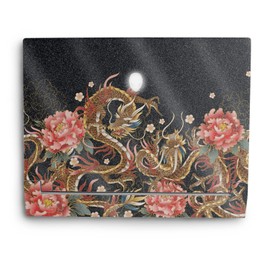 MightySkins Glossy Glitter Skin Compatible with Alienware X14 (2022) Full Wrap Kit - Stitch Dragons | Protective, Durable High-Gloss Glitter Finish | Easy to Apply & Change Styles | Made in The USA