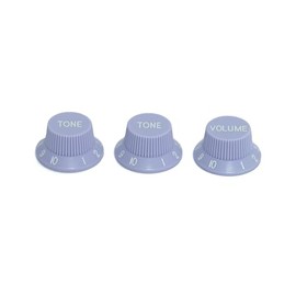 Guyker One Volume Two Tone 1V2T Switch Knobs, 3PCS Top Hat Bell Speed Potentiometer Control Knobs Arabic Numerals Scale with 6mm Dia. Shaft Pots for Electric Guitar Bass Replacement Part, C2001-18