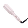 Flat Curling Iron 45W Pink Negative Ion Hair Crimper Waver