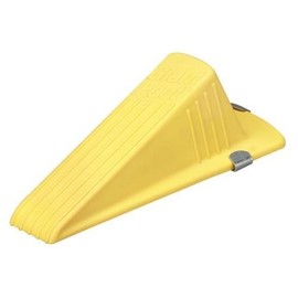 Master Caster 00967 Giant Foot Magnetic Doorstop, No-Slip Rubber Wedge, 3-1/2w x 6-3/4d x 2h, Yellow