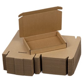 SUNLPH 50 Pack 7x5x1 Inches Small Shipping Boxes, Brown Corrugated Cardboard Boxes, Moving Mailing Packing Box
