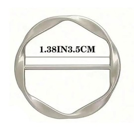 6PC Silk Scarf Ring Clip, T Shirt Tie Clips for Women, Scarf Clips and Rings, Scarf Rings, Fashion Metal Tshirt Waist Tightener Clip Buckle, Scarf Ring and Slides for Scarves T Shirt