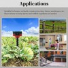 Lancoon Solar Motion Sensor Alarm Repellent 360°Motion Detector Loud Siren