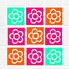 Colorful Flower Tile wall Sticker for Bathroom, Bathroom stickers, Tile