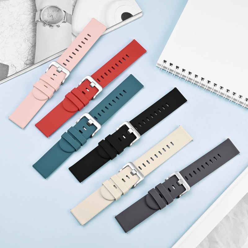 BISONSTRAP Correas de reloj de silicona, correas de reloj delgadas