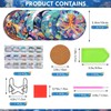Diamond Art Coasters-8 PCS Ocean Diamond Painting Coasters Kits with