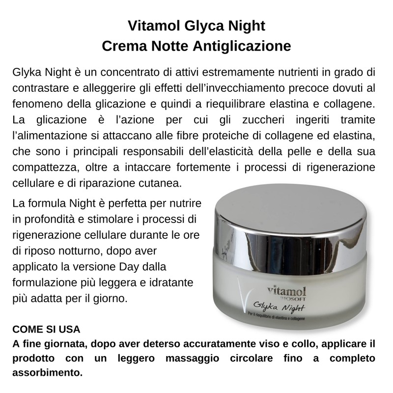Vitamol Biosoft Night Face Cream Glyka Night - Antiglycation Antiage