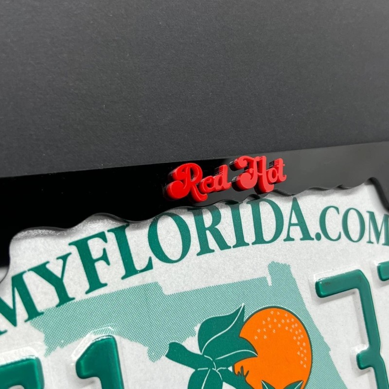 plate frame Red Hot Chili Peppers Black License Plate Frame