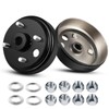 2 Pack Golf Cart Brake Drum Hub Assembly with 30
