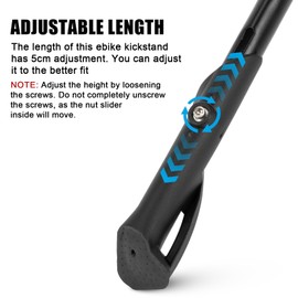 Kickstand for Ridstar Q20, PSLER Non-Slip Kick Stand for Ebike Dirt Bike Ridstar Q20 for Super 73 S2/RX and for 20-22 Inch Bicycles Electric Bike Super 73 kickstands