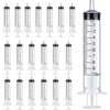 HYCKee 30pcs 10ml Plastic Syringe with Cap Multipurpose Measuring Syringe