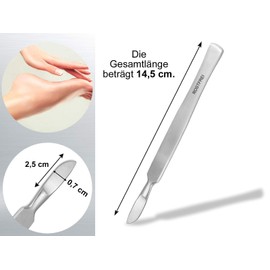 Professional Callus Scraper, Blunt Scalpel, Cream Scraper, Made of Stainless Steel, Callus Remover, Pedicure Scraper for Gentle Removal of Calluses for Foot Care, 14.5 cm (Model 1)