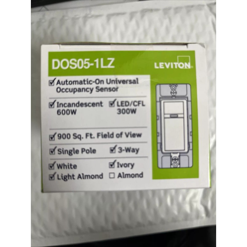 Leviton Decora In-Wall Motion Sensor Light Switch, Motion Activated, Auto-On/Aut