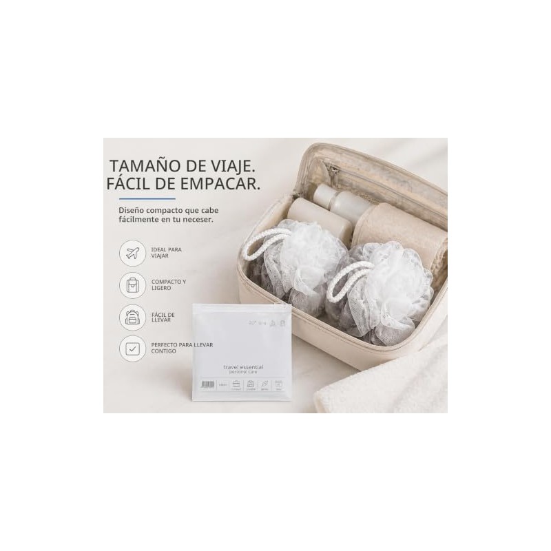 +skin Set De Esponjas De Baño De Viaje Con Estuche