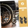 Parliky 4pcs Wheelchair Support Blocks Durable Abs Tube Stabilizers for