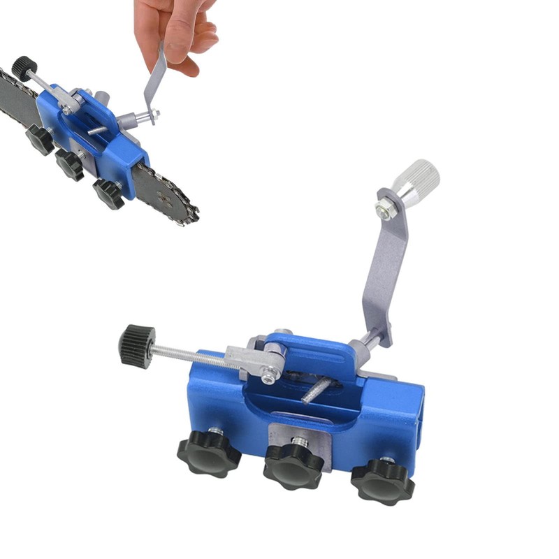 Chainsaw Sharpener Manual Mini Chainsaw Sharpening Jig Set, Hand Crank