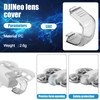 2pcs Drone Lens Cover for DJI NEO, Transparent Black Gimbal