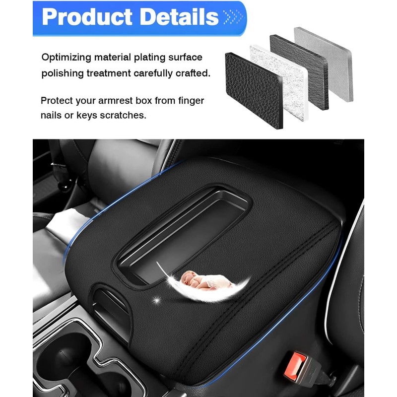Autorder Center Console Cover for 2014-2018 Chevy Silverado/GMC Sierra 1500