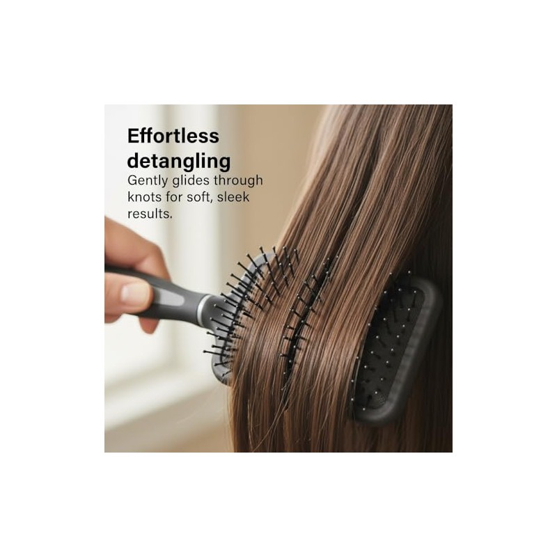 Paddle Hair Brush Professional Detangling Brush With Soft Rounded Bristles
