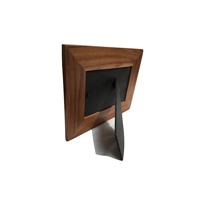 Koa Wood Handcafted 5"x7" Picture Frame Hawaii Flower Design Brown