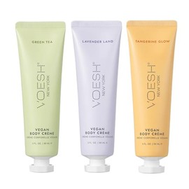 VOESH Tro de crema corporal vegana  Set de regalo hidratante para el cuidado de la piel, aceite de aguacate, aceite de oliva virgen orgnico y...      